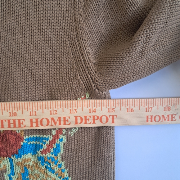 SeaMilk Cardigan Set Size S – 100% Cotton Button Front Sweaters (Blue & Brown) - Picture 8 of 16